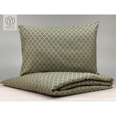 Satino patalynės komplektas "ARABESQUE GREEN"