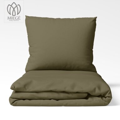 Satino patalynės komplektas "KHAKI" Satino patalynės komplektas "KHAKI"